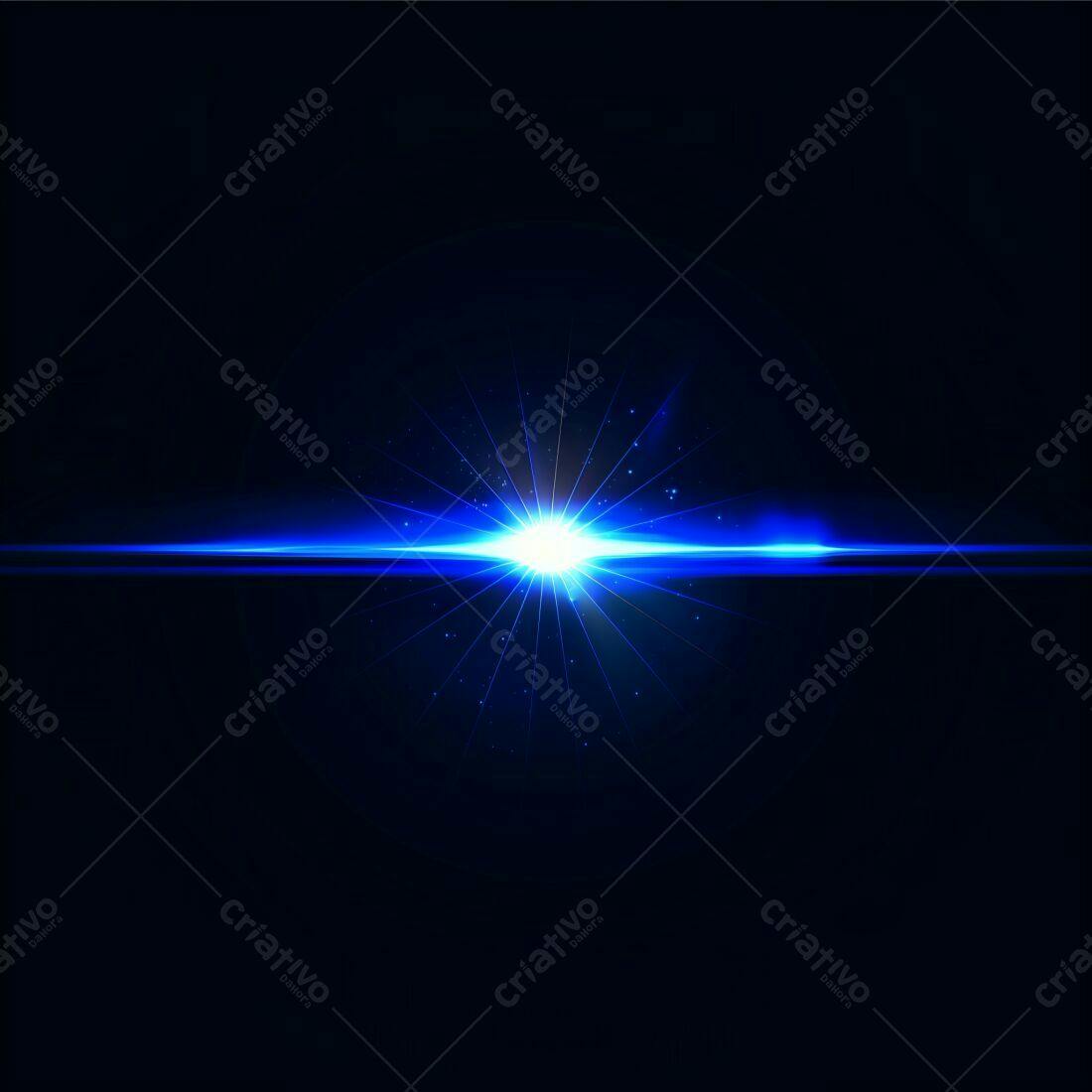 Brilho azul intenso fundo escuro