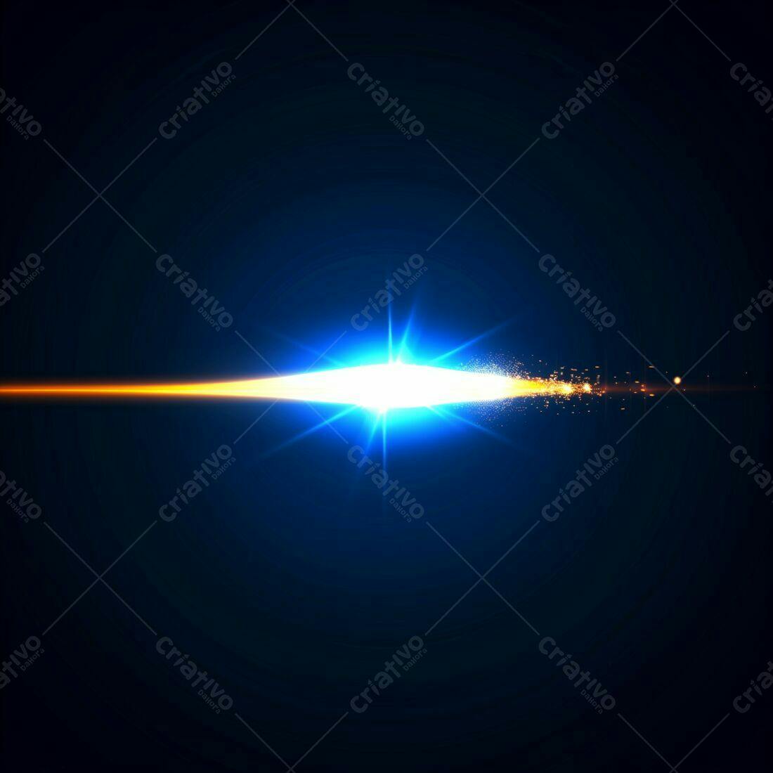 Raio de Luz Azul e Laranja
