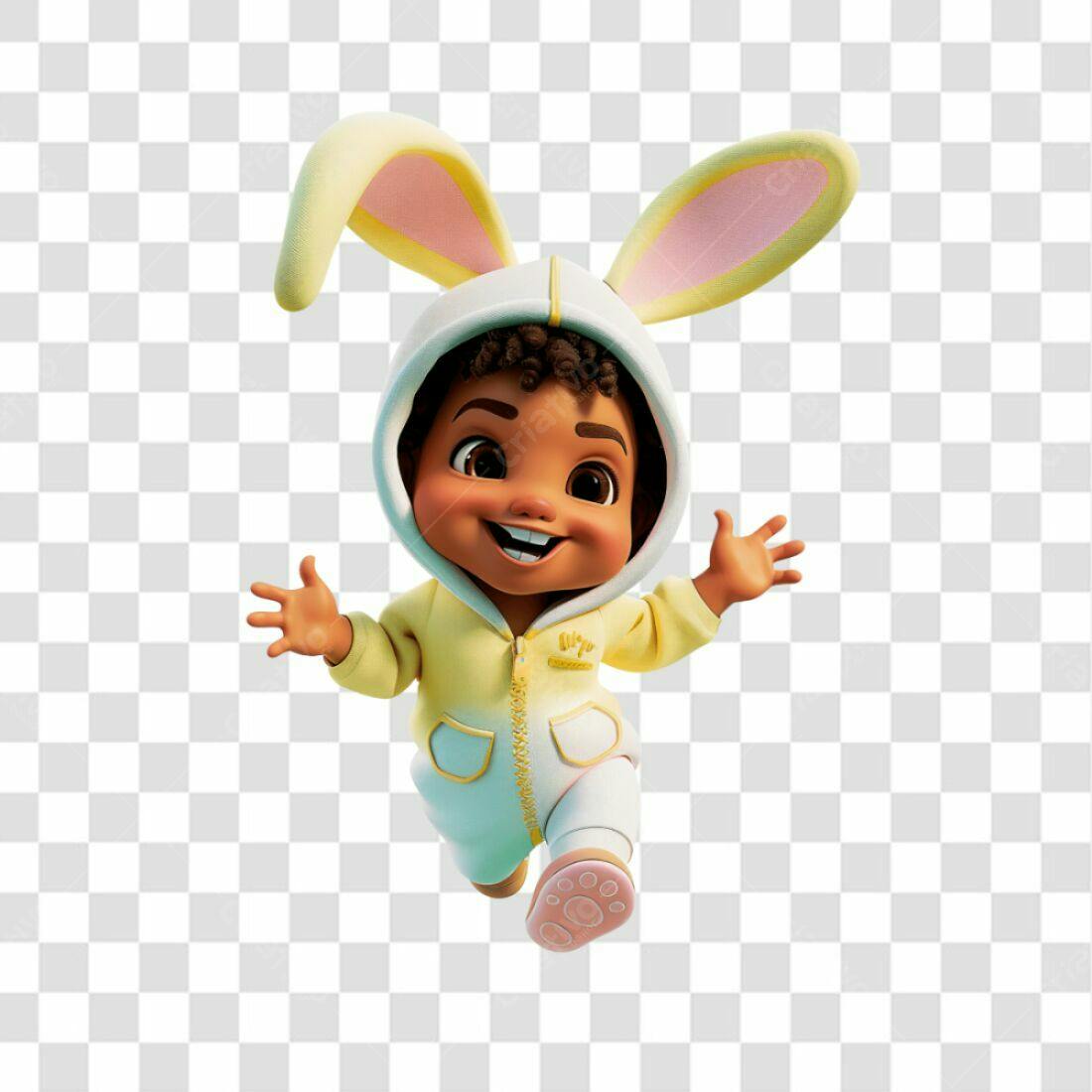 Icone Páscoa Bebê Coelho PNG com fundo transparente