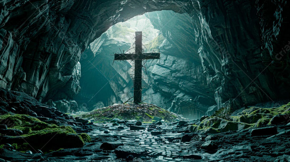 Cruz em Gruta Sombria