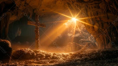 Uma Cruz Dentro De Uma Caverna 17