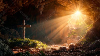 Uma Cruz Dentro De Uma Caverna 19