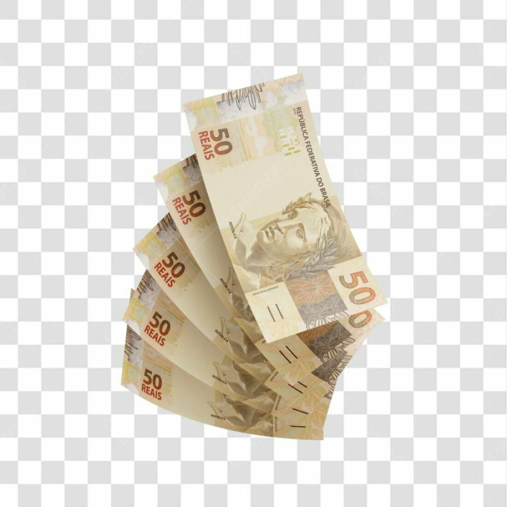 Cédula Nota Dinheiro De 50 Reais Real Brasileiro Com Fundo Transparente  (13)