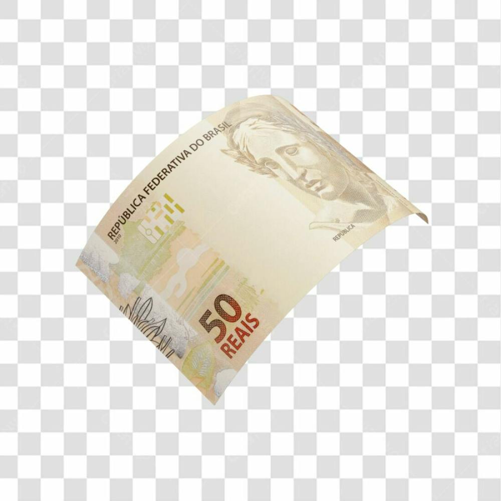 Cédula Nota Dinheiro De 50 Reais Real Brasileiro Com Fundo Transparente  (15)