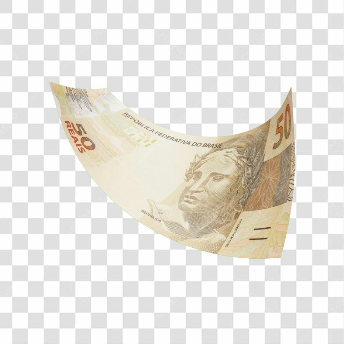 Icone Nota de 50 Reais PNG com fundo transparente