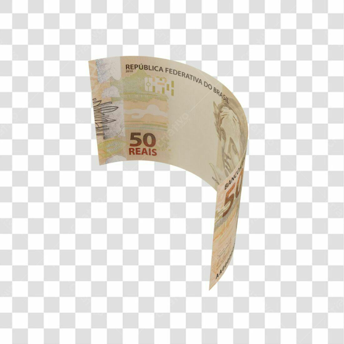 Imagem Nota 50 Reais PNG com fundo transparente