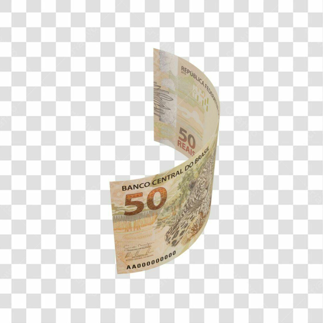Icone Nota 50 Reais PNG com fundo transparente