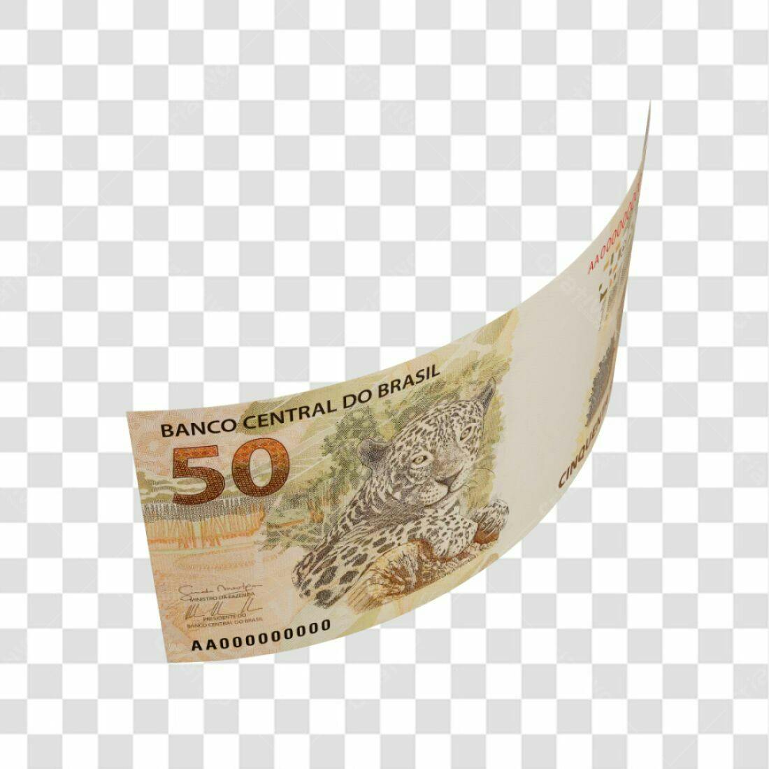 Icone Nota 50 Reais PNG com fundo transparente