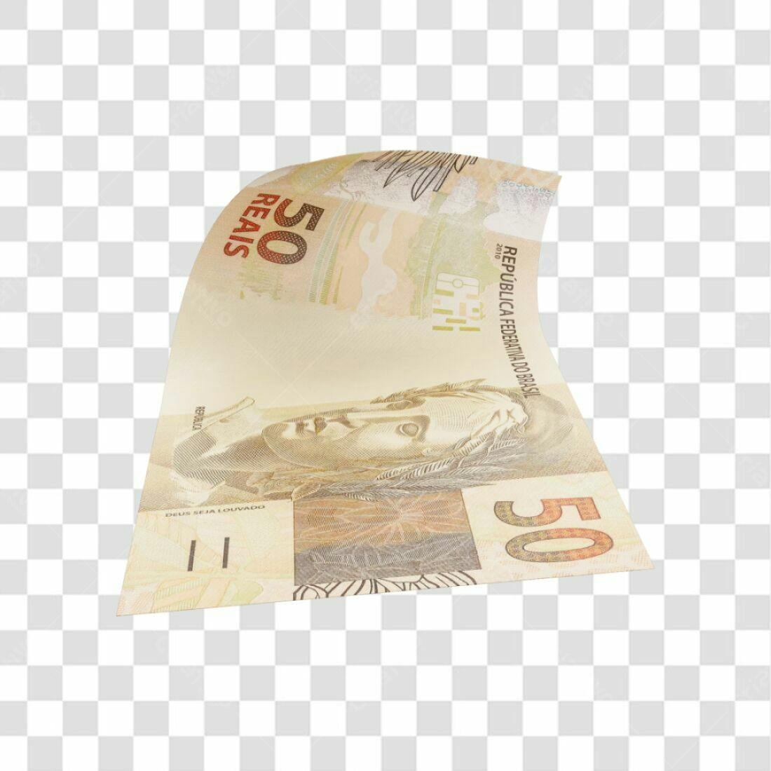 Imagem Nota 50 Reais PNG com fundo transparente