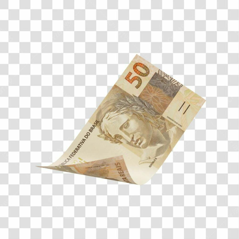 Cédula Nota Dinheiro De 50 Reais Real Brasileiro Com Fundo Transparente  (5)