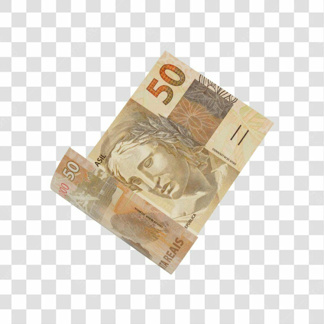 Imagem Nota Cinquenta Reais PNG com fundo transparente