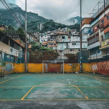 Imagem de quadra de futsal para composição