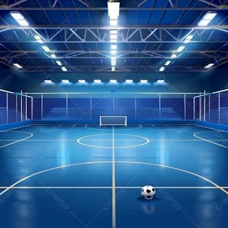 Imagem de quadra de futsal para composição