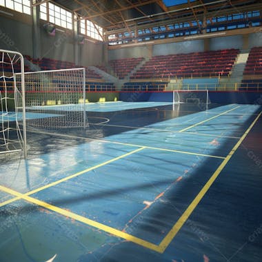 Imagem de quadra de futsal para composição