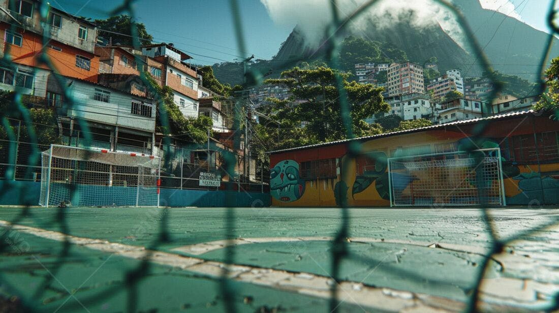 Campo de futebol favela Rio de Janeiro