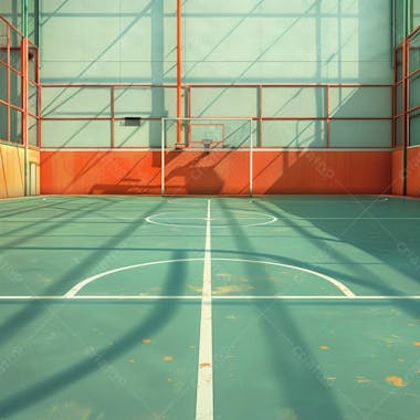 Imagem de quadra de futsal para composição