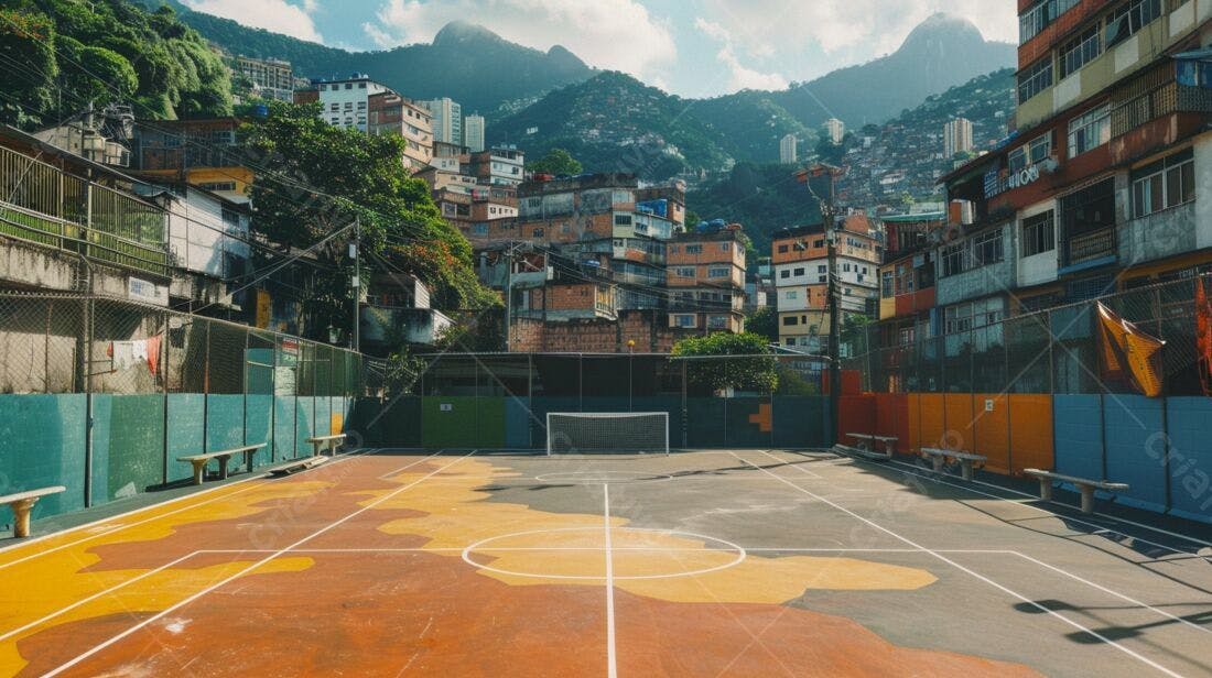 Campo de futebol favela Rio de Janeiro
