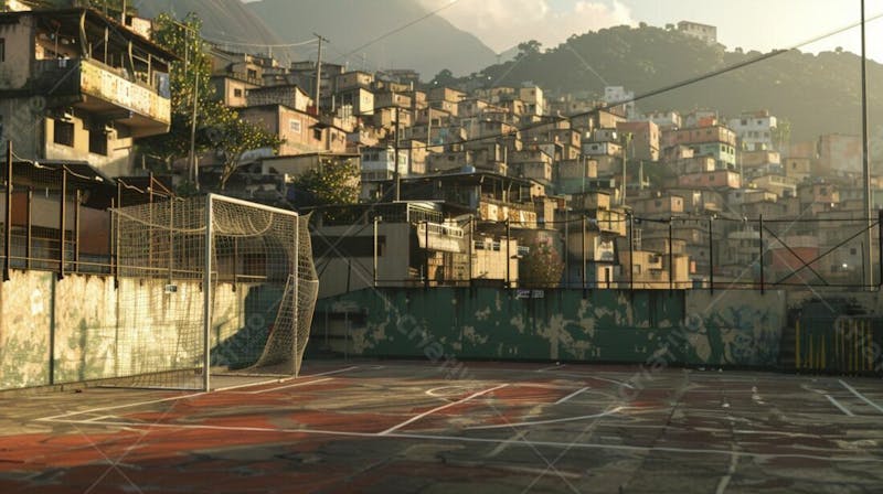 Imagem de quadra de futsal para composição