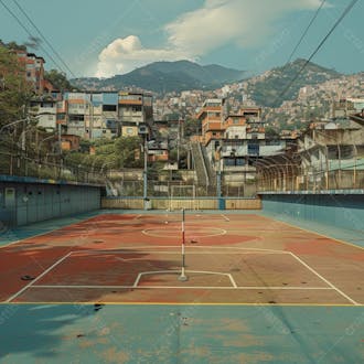 Imagem de quadra de futsal para composição