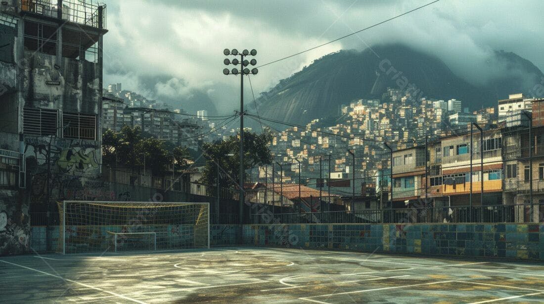 Campo de futebol favela Rio de Janeiro
