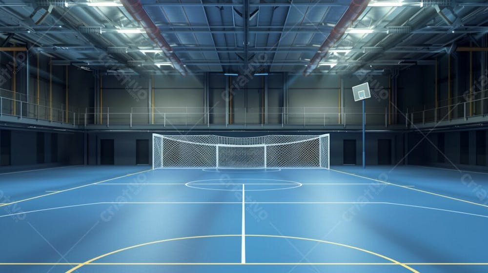 Imagem De Quadra De Futsal Para Composição (128)