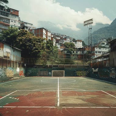 Imagem de quadra de futsal para composição