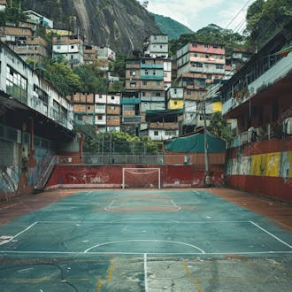 Imagem de quadra de futsal para composição