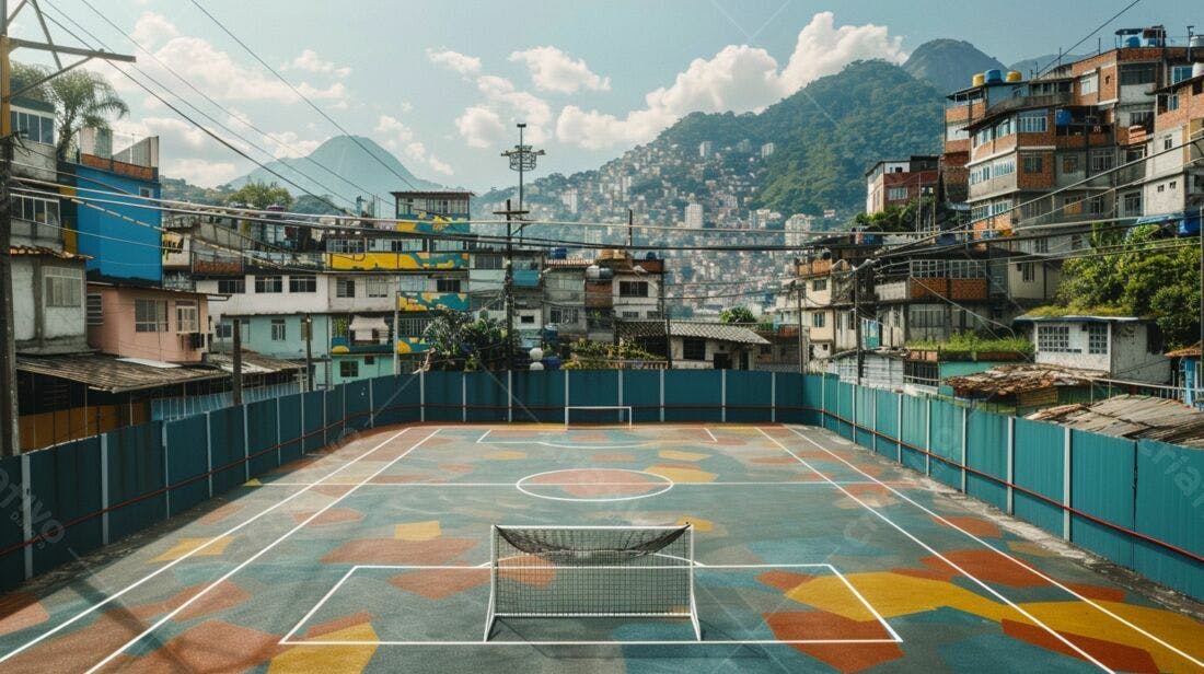 Campo de futebol favela Rio de Janeiro