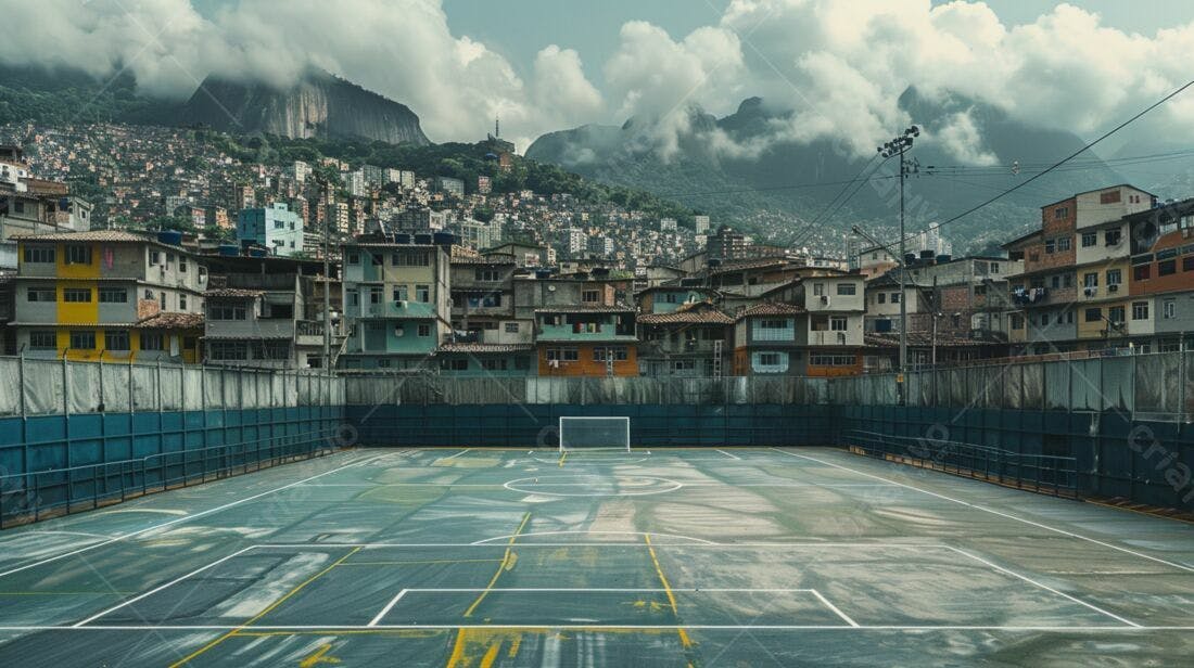 Campo de futebol favela Rio de Janeiro