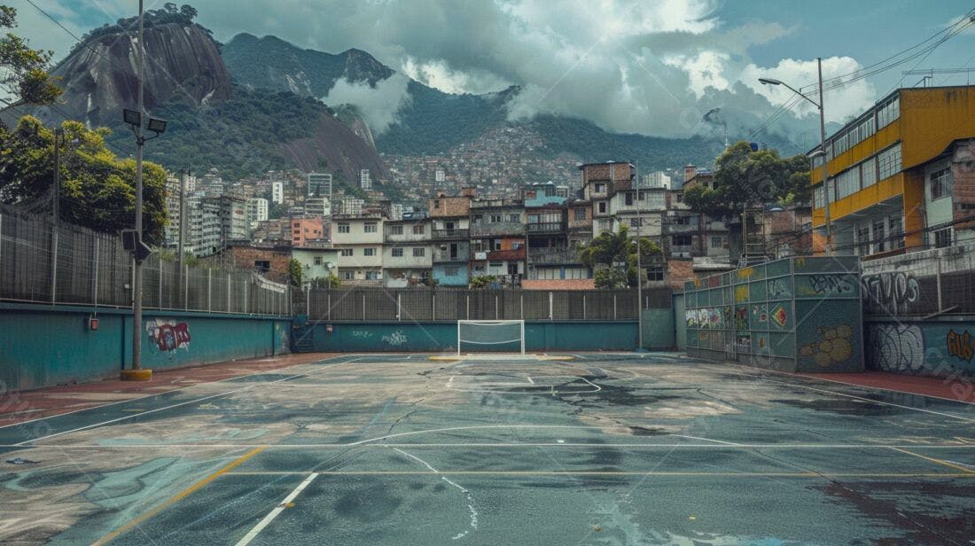 Campo de futebol favela Rio de Janeiro
