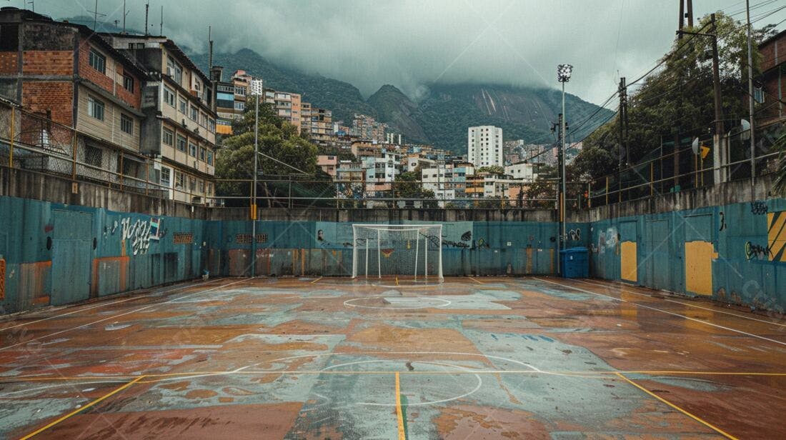Campo de futebol favela Rio de Janeiro