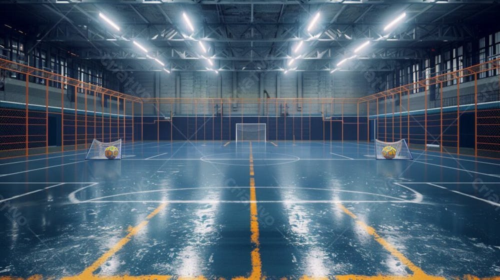 Imagem De Quadra De Futsal Para Composição (251)