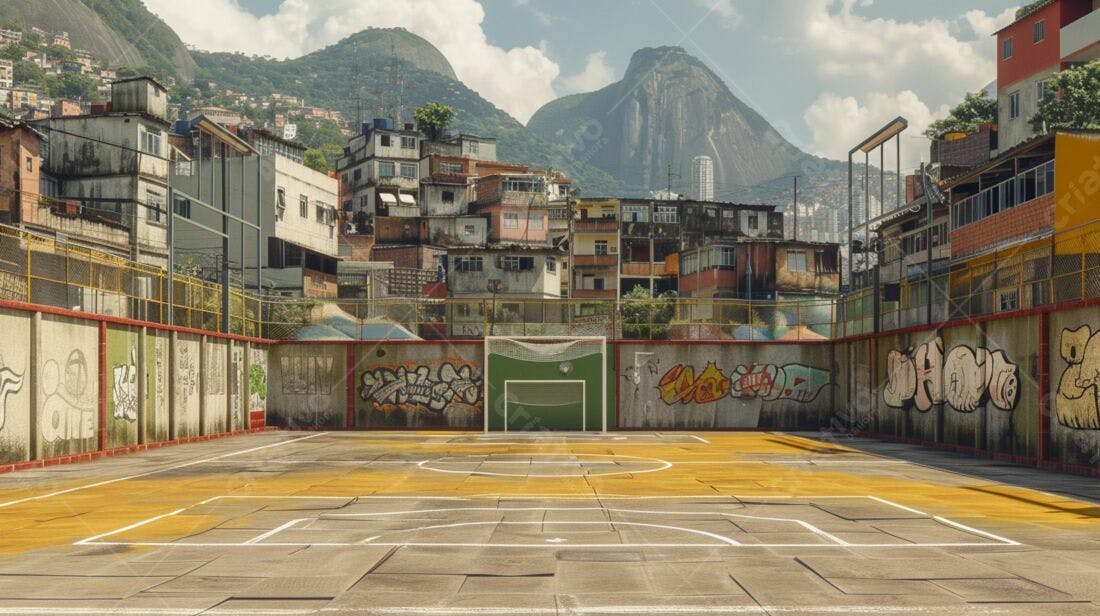 Campo de futebol favela Rio de Janeiro