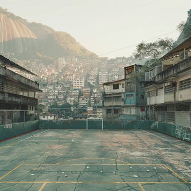 Imagem de quadra de futsal para composição