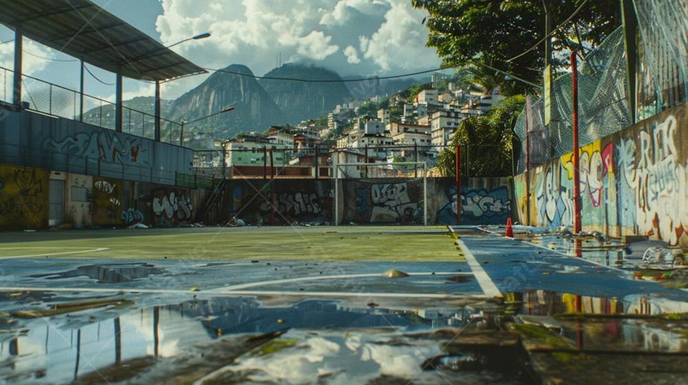 Imagem De Quadra De Futsal Para Composição (310)