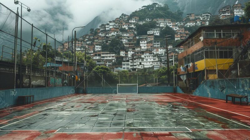 Imagem de quadra de futsal para composição