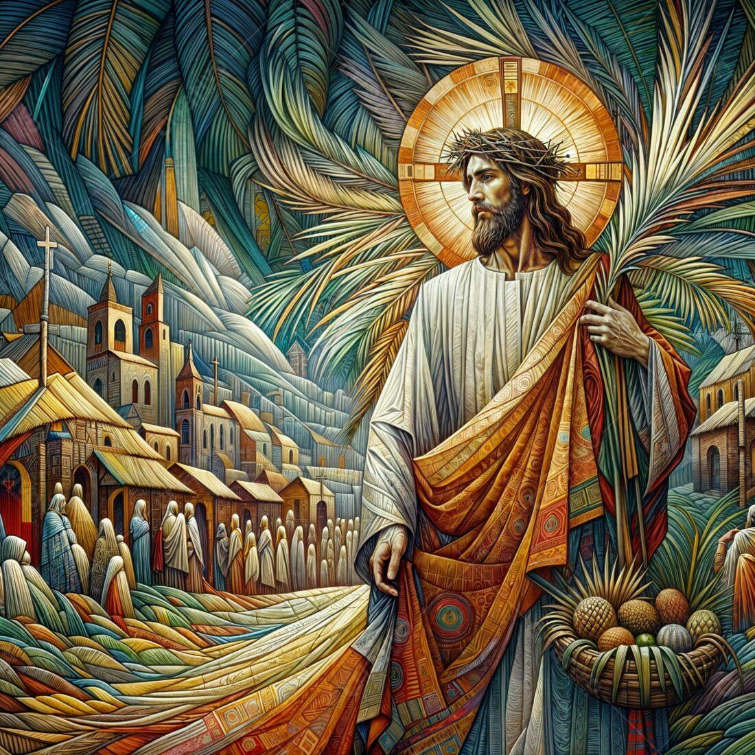 Jesus Cristo entrada triunfal Jerusalém