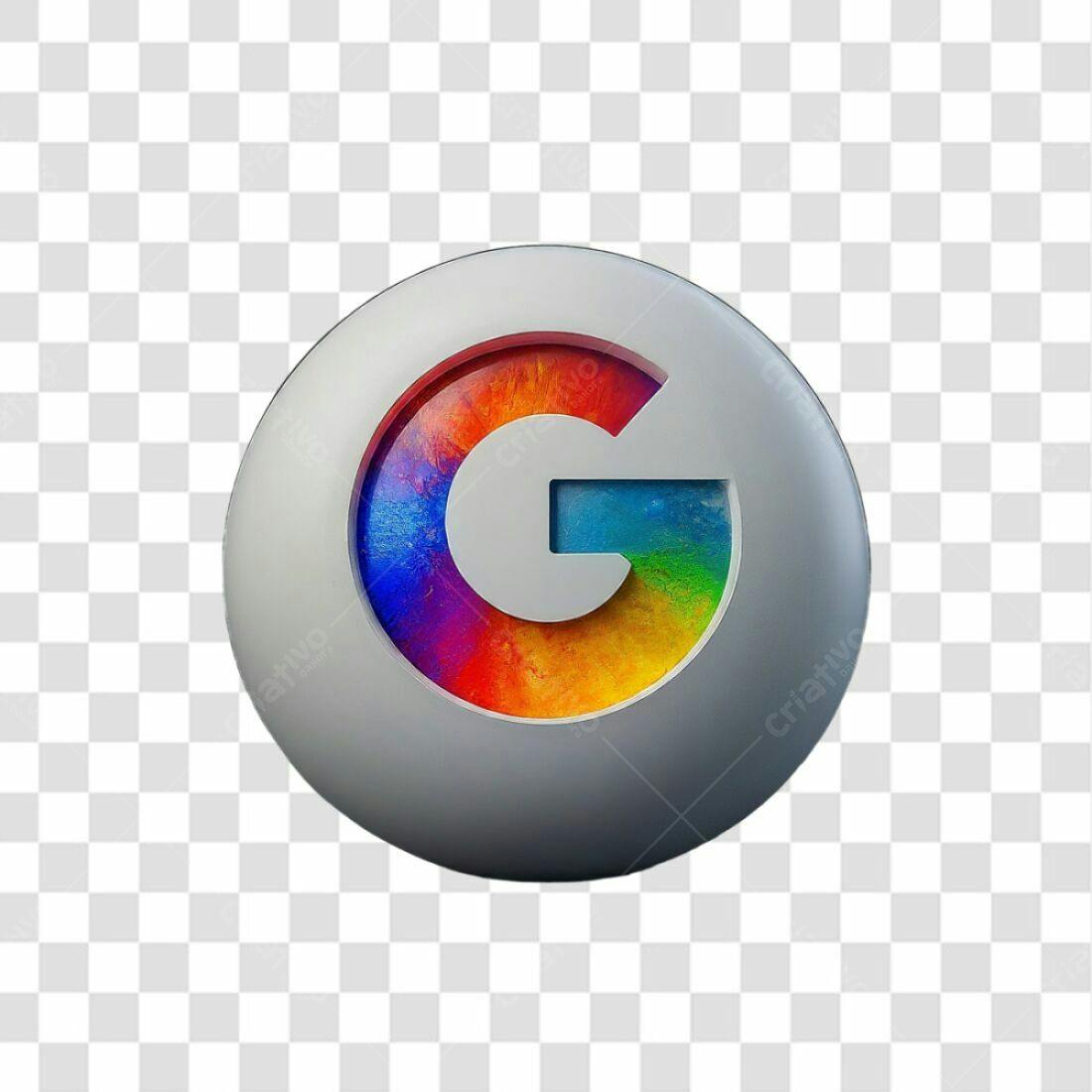 Icone Google Arco-íris PNG com fundo transparente