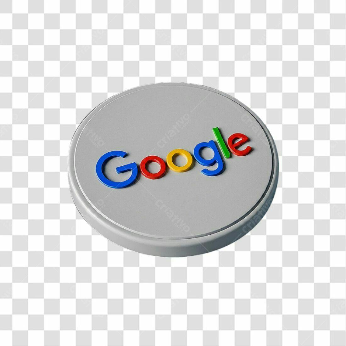 Icone Google 3D PNG com fundo transparente