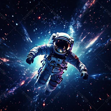 Astronauta 4k no espaço