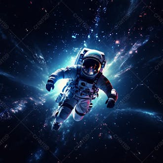 Astronauta 4k no espaço