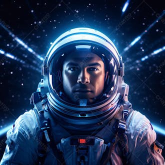 Astronauta 4k no espaço