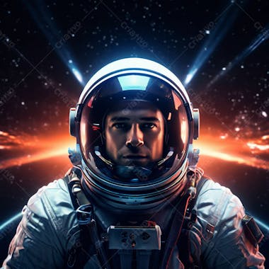 Astronauta 4k no espaço