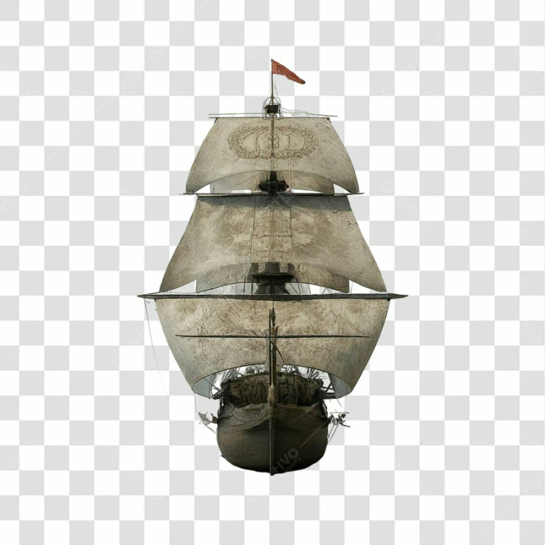 Icone Navio Antigo PNG com fundo transparente
