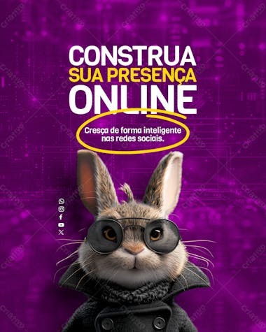 Social media marketing digital construa sua presença online