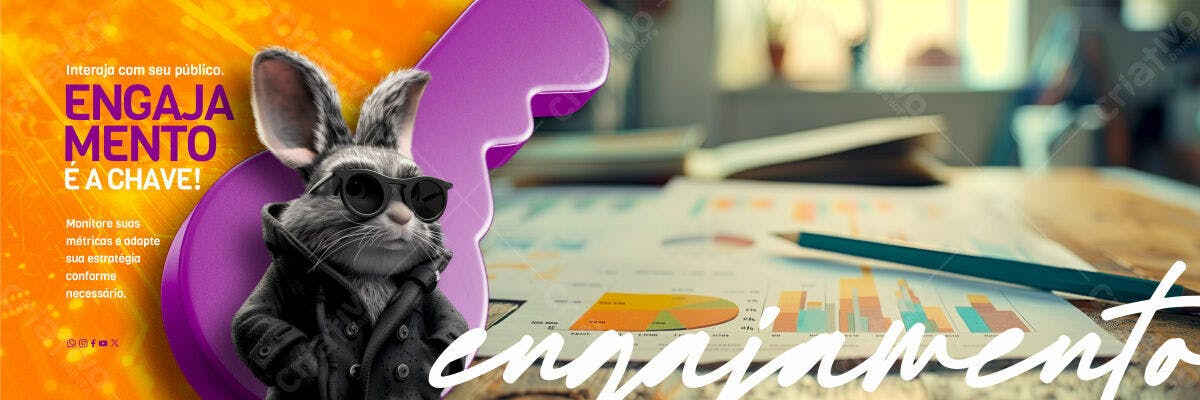 Banner para Marketing Digital PSD Editável