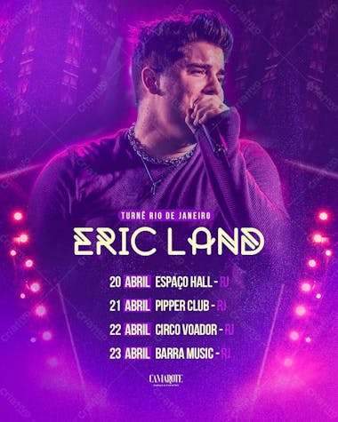 Turnê abril eric land feed