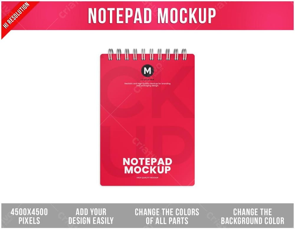 Bloco De Anotações Mockup
