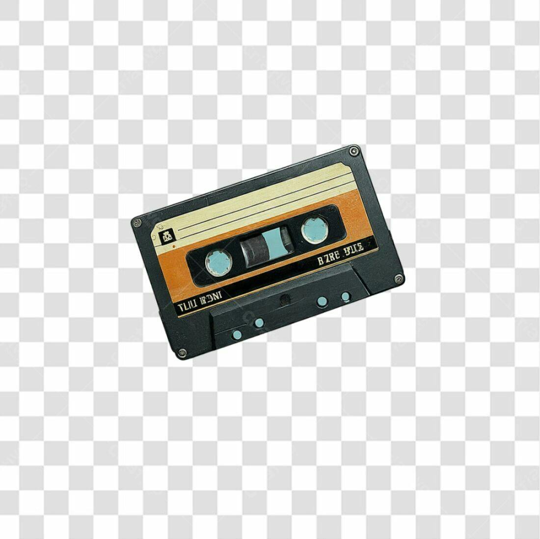 Icone K7 Áudio Retro PNG com fundo transparente