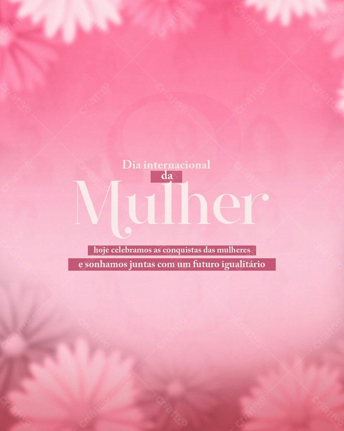 Postagem Dia Internacional da Mulher PSD Editável